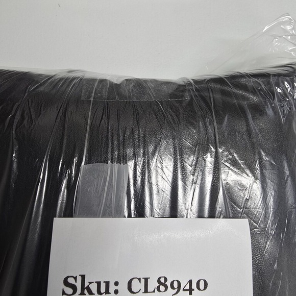 Abercrombie Fitch Pants Womens 37/24L Black 90s Relaxed‎ Jean High Waist Vegan - Picture 13 of 13